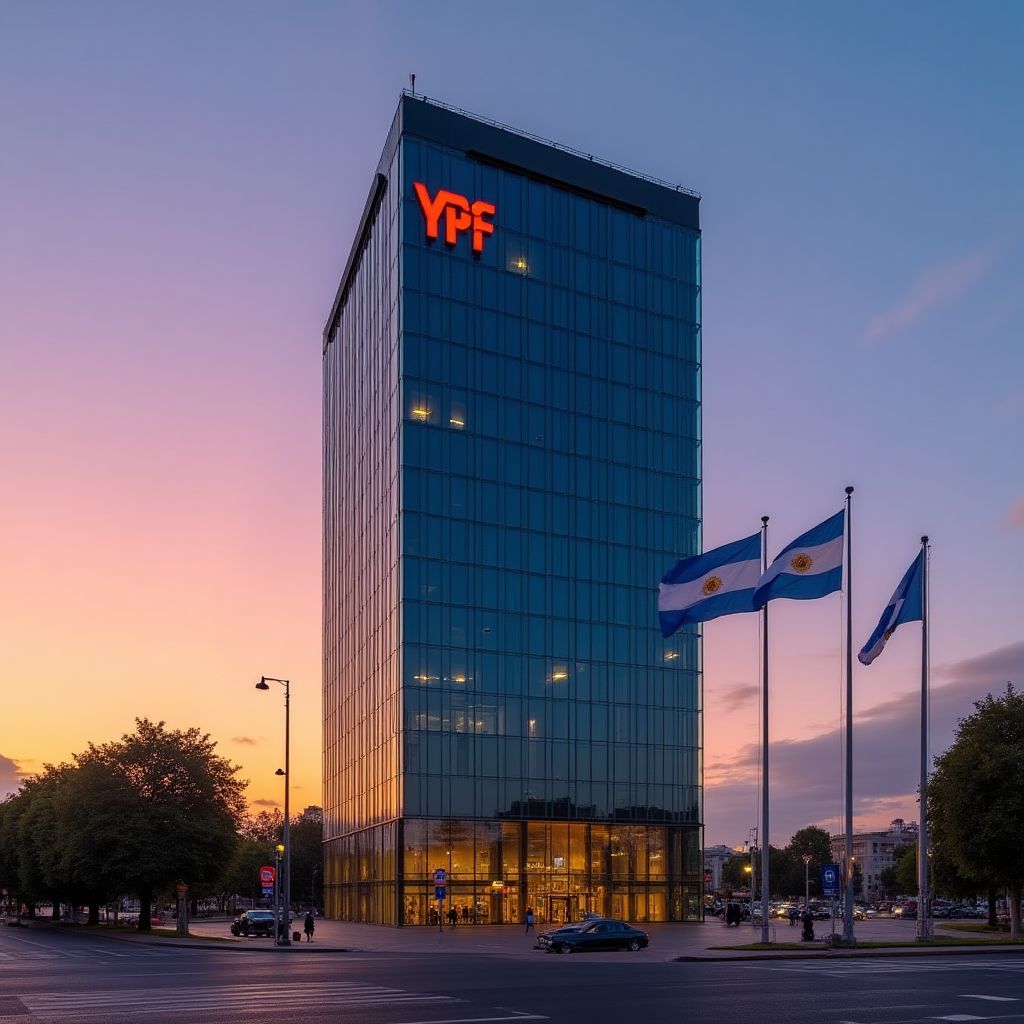 Sede central de YPF en Buenos Aires